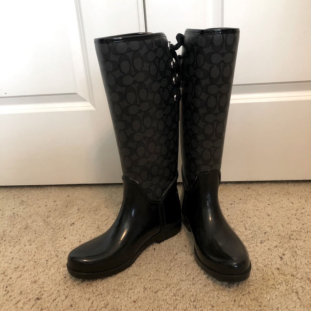 Coach rain boots